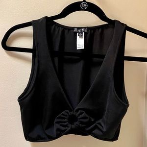Dolls Kill - Current Mood brand - black crop top